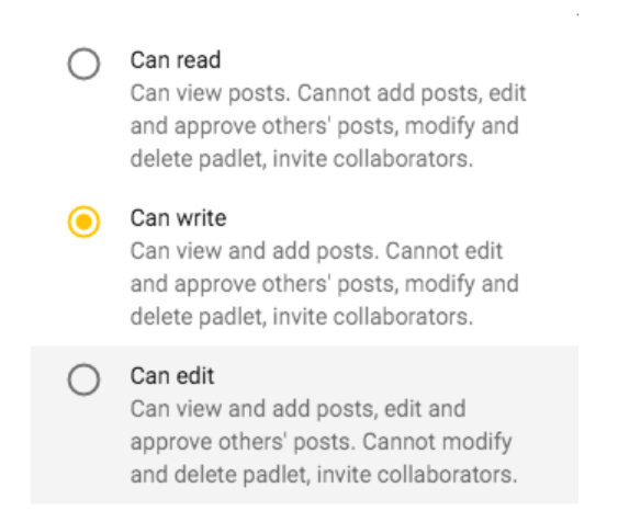 Padlet Permissions