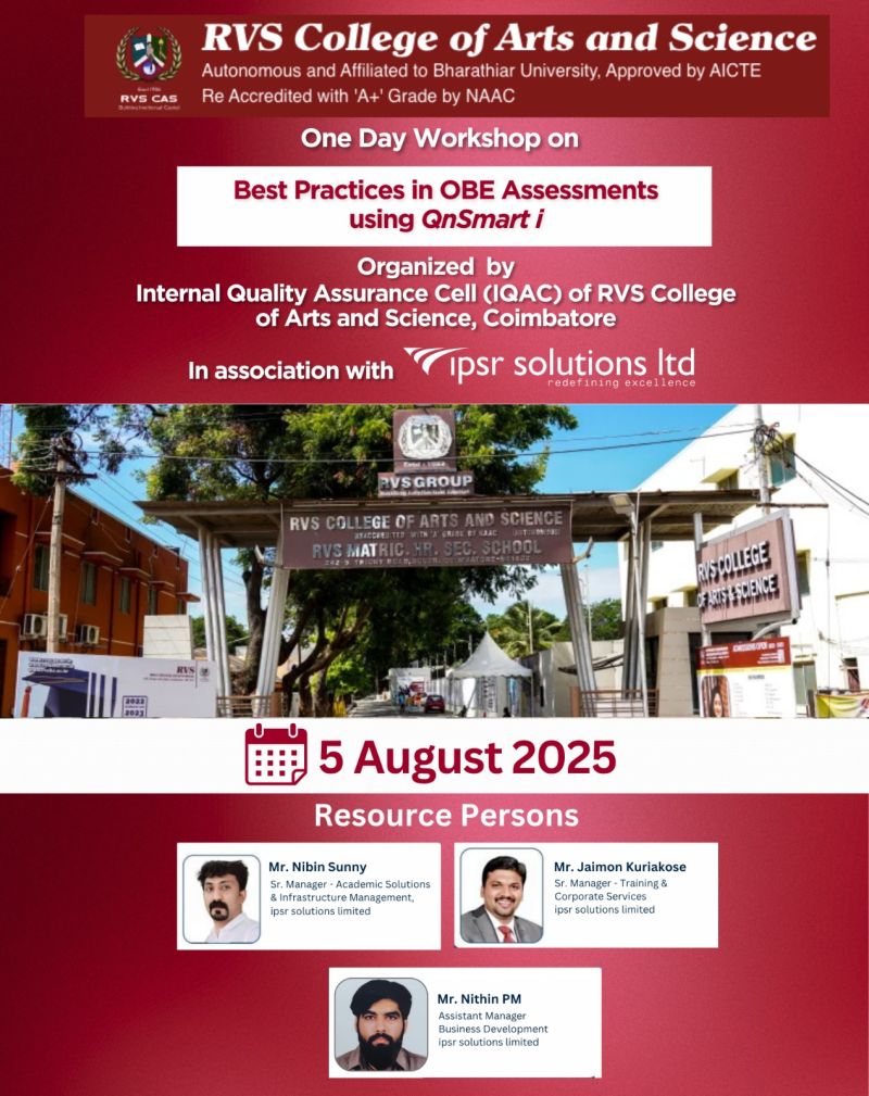 RVS COLLEGE NEWS