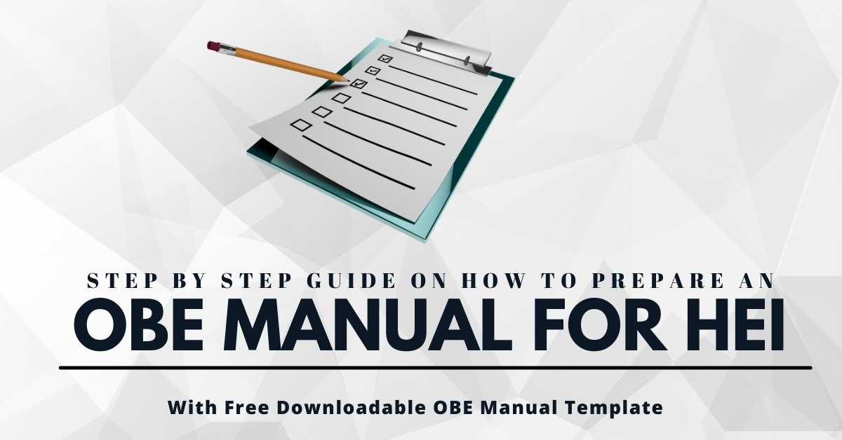 OBE Manual For HEI