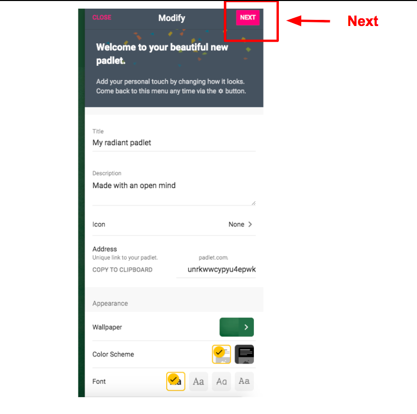 how to use Padlet tool