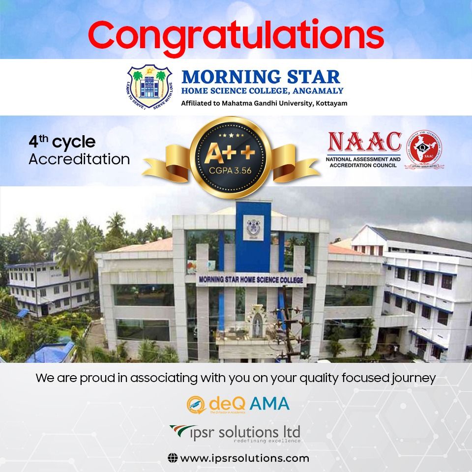 Morning Star College Angamaly Accredited With A 356 Cgpa By